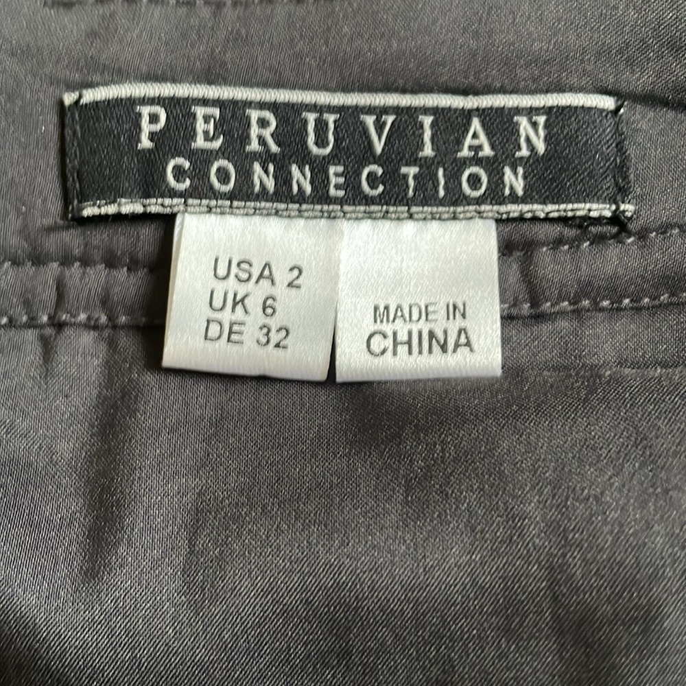 Peruvian Connection Sequin Drape Pleated Skirt - image 6